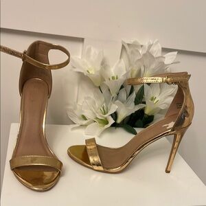 Elegant Gold Stiletto Heels